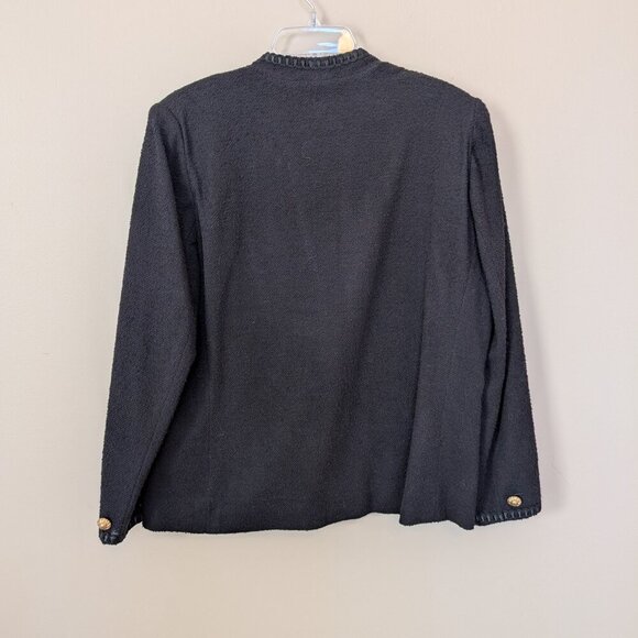 VINTAGE Henry Lee black blazer 16 jacket gold buttons EUC - Picture 4 of 9
